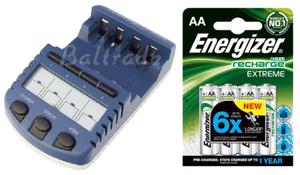 ?adowarka BC-1000 (nast?pca BC-900) + 4 x akumulatorki R6 AA Energizer 2300 Extreme (blister) - 2841389137