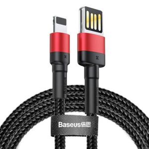 Kabel Lightning USB (dwustronny) Baseus Cafule 2,4A 1m (czarno-czerwony) - 2875532391