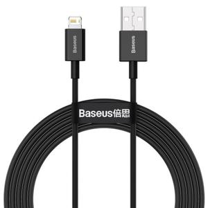 Kabel USB do Lightning Baseus Superior Series, 2.4A, 2m (czarny) - 2876213100