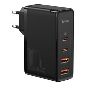 adowarka sieciowa Baseus GaN2 Pro, 2x USB + 2x USB-C, 100W, EU (czarna) - 2876213101