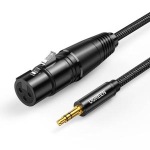 UGREEN AV182 Kabel XLR eski do jack 3.5 mski - 2m (czarny) - 2871958907