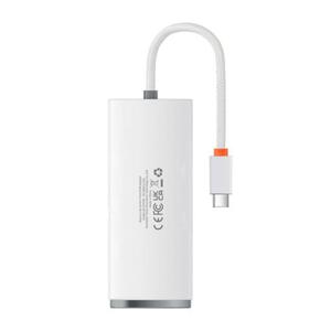 Hub 4w1 Baseus Lite Series USB-C do 4x USB 3.0 + USB-C, 25cm (biay) - 2876010038