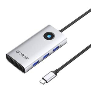 Stacja dokujca HUB 6w1 Orico USB-C, HDMI, 3xUSB (srebrna) - 2874197260