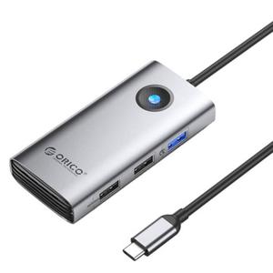 Stacja dokujca HUB 5w1 Orico USB-C, HDMI, 2xUSB (szara) - 2874197264