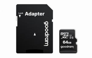 Karta pamici GoodRam M1AA-0640R12 (64GB; Class 10; + adapter) - 2878597658