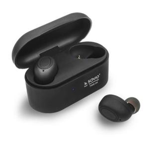 Suchawki SAVIO TWS-04 (bluetooth; bezprzewodowe, Bluetooth; z wbudowanym mikrofonem; kolor czarny - 2878403709