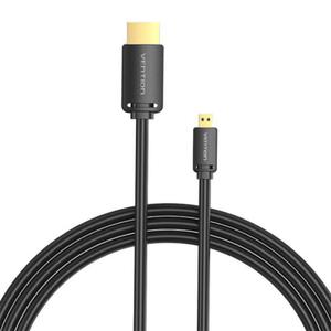 Kabel HDMI-D mski do HDMI-A mski 4K HD 1.5m Vention AGIBG (czarny) - 2877384610