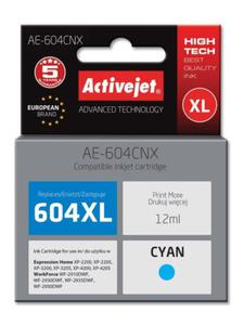 AE-604CNX Tusz (zamiennik Epson 604XL C13T10H24010; Supreme; wydajno 350 stron; 12 ml; cyan) - 2877019700