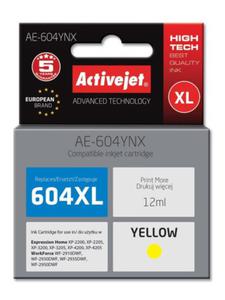 AE-604YNX Tusz (zamiennik Epson 604XL C13T10H44010; Supreme; wydajno 350 stron; 12 ml; ty) - 2877019702