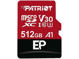 Karta pamici z adapterem Patriot Memory EP Pro PEF512GEP31MCX (512GB; Class 10, Class A1, Class U3, V30; Adapter, Karta pamici) - 2878406311