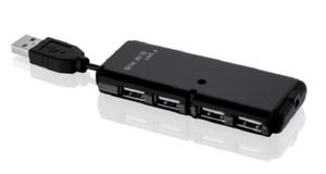 Hub IBOX USB 2.0 4-PORTY CZARNY IUHT008C (4x USB 2.0; kolor czarny) - 2878407985