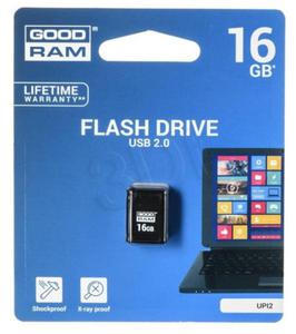 Pendrive GoodRam Piccolo UPI2-0160K0R11 (16GB; USB 2.0; kolor czarny) - 2878408251