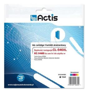 Actis KC-546R Tusz (zamiennik Canon CL-546XL; Standard; 15 ml; kolor) - 2878149118