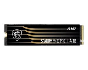 Dysk SSD MSI SPATIUM M480 PRO 4TB PCIe 4.0 NVMe M.2 2280 3D NAND - 2878149950