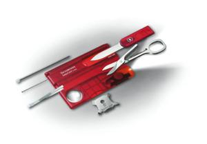 Zestaw Victorinox Karta SwissCard Lite z diod , transparentny czerwony - 2878269319