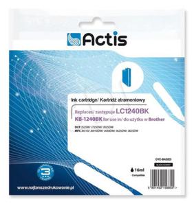 Actis KB-1240Bk Tusz (zamiennik Brother LC1240BK/LC1220BK; Standard; 19 ml; 600 stron, czarny) - 2878270678