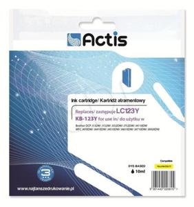 Actis KB-123Y Tusz (zamiennik Brother LC123Y/LC121Y; Standard; 10 ml; ty) - 2878270681