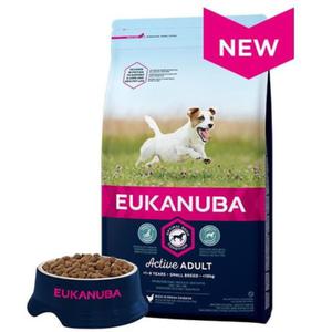 EUKANUBA Active ADULT SMALL BREED - Bogata w wieego kurczaka - 15kg - 2878270958