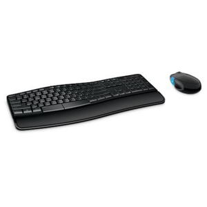 Zestaw klawiatury i myszy Microsoft Sculpt Comfort Desktop, przewodowy, mysz w zestawie, RU, klawiatura numeryczna, USB, czarny - 2878599872