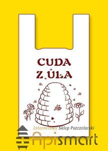 Torby reklamowe na mid foliowe "Cuda z ula" 25x38cm (200szt) HDPE2 - 2825618775