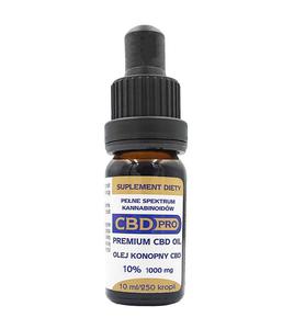 Olejek CBD 10% (1000mg) 10ml CBD Pro - 2869966431