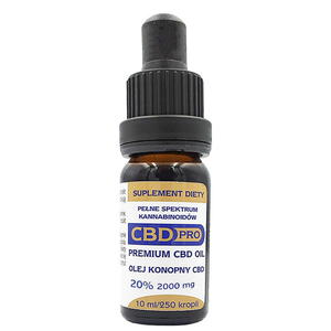 Olejek CBD 20% (2000mg) 10ml CBD Pro - 2869966432