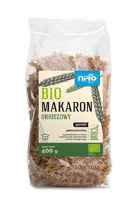 Makaron orkiszowy razowy spirelli bio 400 g - niro - 2875716513