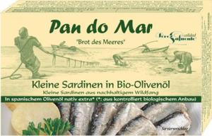 Sardynki w bio oliwie z oliwek 120 g - pan do mar - 2877649309