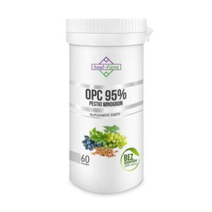 Pestki winogron ekstrakt 95% opc 450 mg 60 kapsuek - soul farm - 2877782667