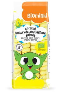 Chrupki kukurydziano-jaglane spirale bezglutenowe bio 60 g - biominki - 2875072006