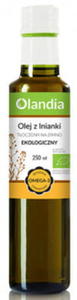 Olej z lnianki toczony na zimno bio 250 ml - olandia - 2871470561