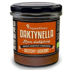 Krem kokosowo-daktylowy orzechy laskowe bezglutenowy bio 280 g - daktynella - 2872268148