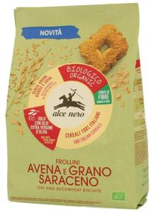 Ciastka owsiano - gryczane z dodatkiem oliwy z oliwek extra virgin (14 %) bio 250 g - alce nero - 2878286918