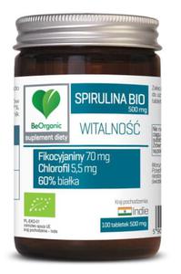 Spirulina bio 100 tabletek (500 mg) - be organic - 2860117023