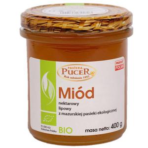 Mid nektarowy lipowy bio 400 g - pasieka pucer - 2877782734