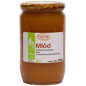 Mid nektarowo - spadziowy leny bio 950 g - pasieka pucer - 2878286920