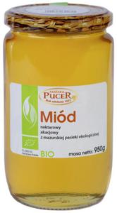 Mid nektarowy akacjowy bio 950 g - pasieka pucer - 2876061195