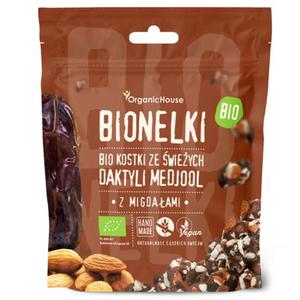 Praliny daktylowe z migdaami bezglutenowe bio 50 g - organic house (bionelki) - 2874210304