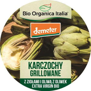 Karczochy grillowane z zioami i olejem demeter bio 80 g - bio organica italia - 2876471987