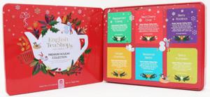 Zestaw herbat i herbatek witecznych premium bio w puszce (6 smakw) (36 x 1,5 g) 54 g (produkt sezonowy) - english tea shop organic - 2876061273