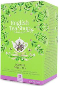 Herbata zielona z jaminem i dzikim bzem bio (20 x 2 g) 40 g - english tea shop organic - 2874574322