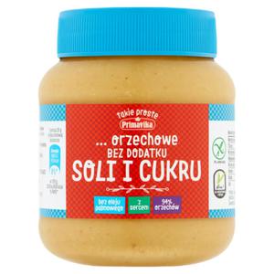 Pasta z orzeszkw ziemnych bez dodatku soli i cukru bezglutenowa 350 g - primavika - 2870944873