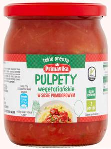 Danie pulpety wegaskie w sosie pomidorowym 430 g - primavika - 2870944894