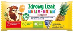 Lizak o smaku ananasowym z witaminami i mineraami bezglutenowy 6 g - starpharma - 2874574337