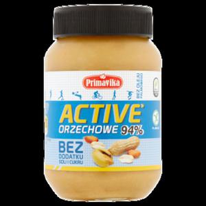 Pasta z praonych orzeszkw ziemnych active bez dodatku soli i cukru 470 g - primavika - 2871568169