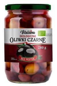 Czarne oliwki w solance bio 280 g - vitaliana - 2871652501