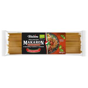 Makaron (z razowej pszenicy durum) spaghetti bio 500 g - vitaliana - 2871652502