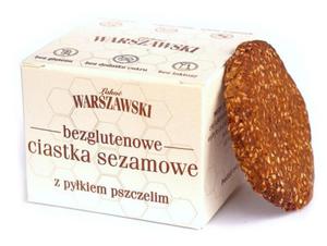 Ciastka sezamowe z pykiem pszczelim 150 g - baton warszawski - 2871846337