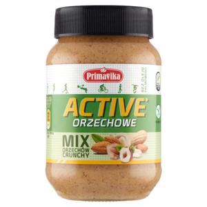 Krem orzechowy crunchy active bezglutenowy 470 g - primavika - 2873222307