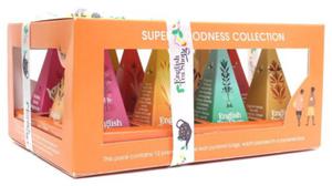 Kolekcja herbatek owocowo - zioowych bio piramidki (super goodness - 6 smakw) (12 x 2 g) 24 g - english tea shop - 2876472044